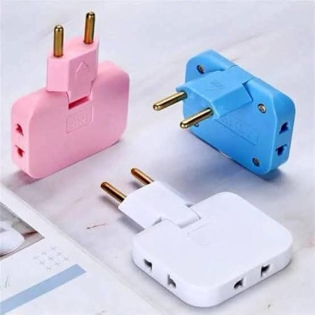 3 in 1 Multi-Plug 180° Rotating Socket Adapter